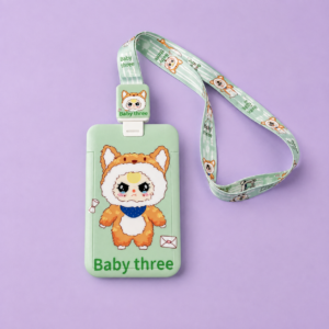 Credencial Baby Three con Cuerda 🩵 - Imagen 2