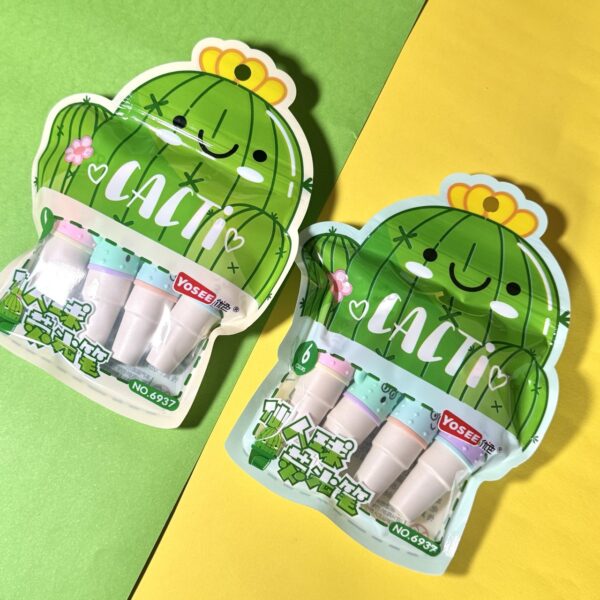 Mini Destacadores Cactus | Set de 6 Colores Surtidos 🌵✨