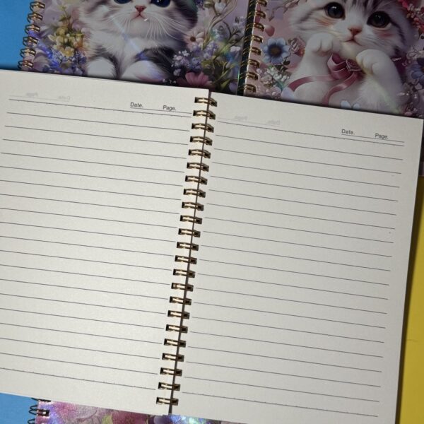 Libreta Holográfica Gatito | A5 | 4 Colores Surtidos 😺✨ - Imagen 6