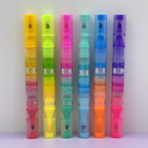 Set 6 Destacadores Doble Punta Fluor ✨🖍️ - Imagen 4