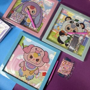 Cuadro de Diamantes Diseño Baby Three Animalitos ✨🎨 - Imagen 5