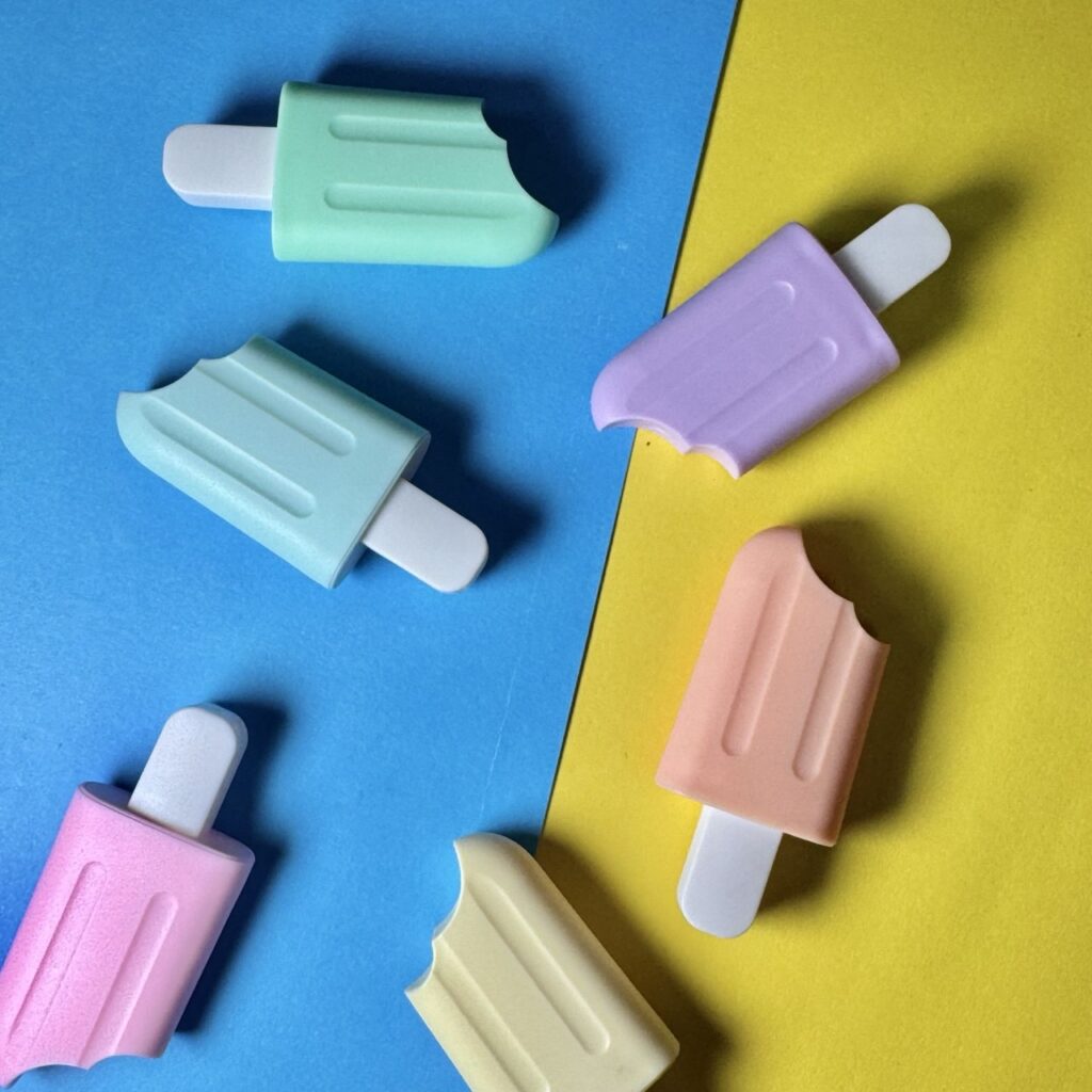 Mini Destacadores Paletas | Set de 6 Colores Surtidos 🍭✨