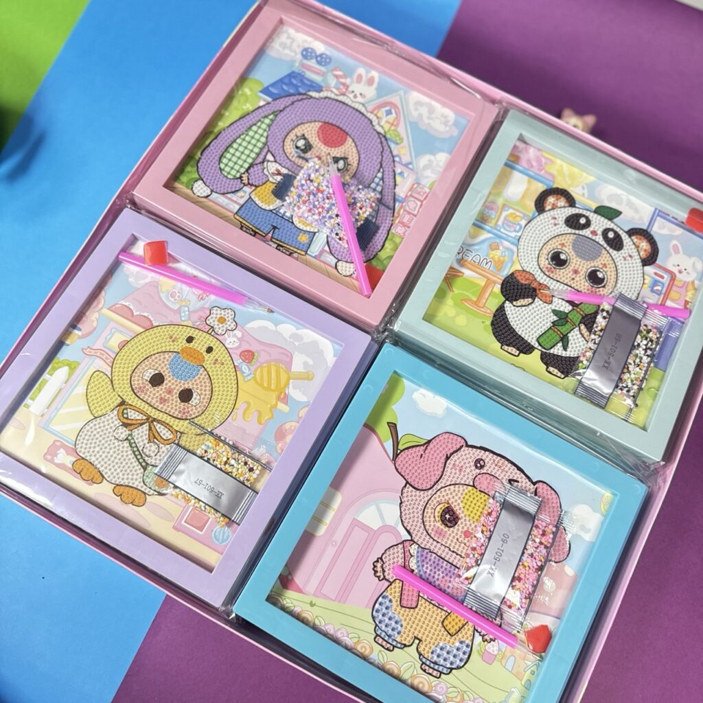 Cuadro de Diamantes Diseño Baby Three Animalitos ✨🎨