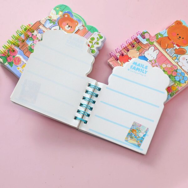📖🐻 Mini Libreta Oso Maile Family – Pequeña, colorida y adorable 🐾✨ - Imagen 4