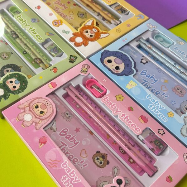 Set de Papelería en Caja Baby Three 6PCS 🐻✨ - Imagen 6