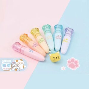 Mini Destacadores Gatito | Set de 6 Colores 🐱✨ - Imagen 3