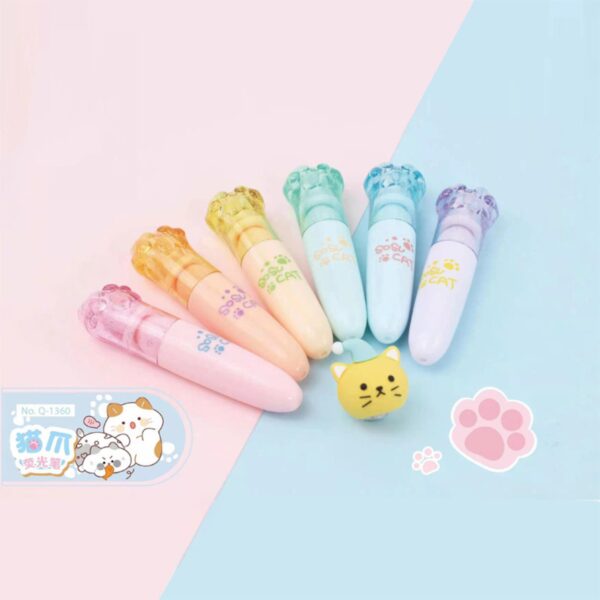 Mini Destacadores Gatito | Set de 6 Colores 🐱✨ - Imagen 3