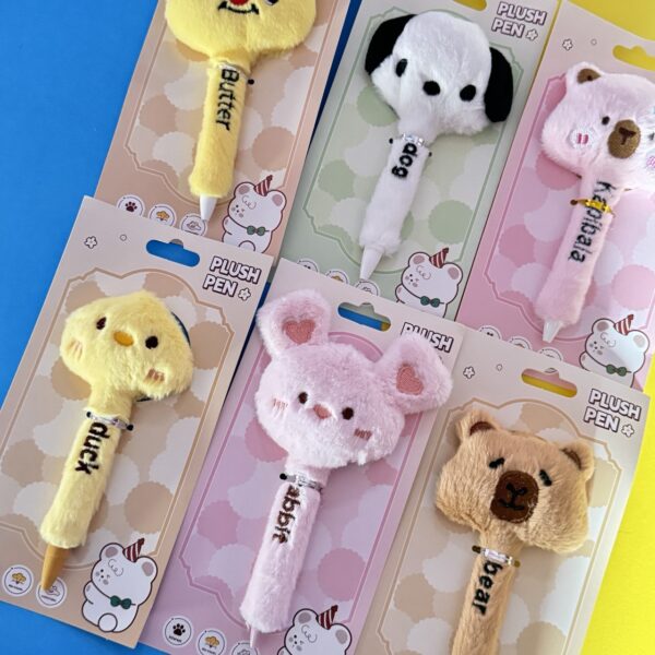 ✏️ Lápiz de Tinta Gel con Cabeza Kawaii – ¡Escritura divertida y con estilo! 🐾💙
