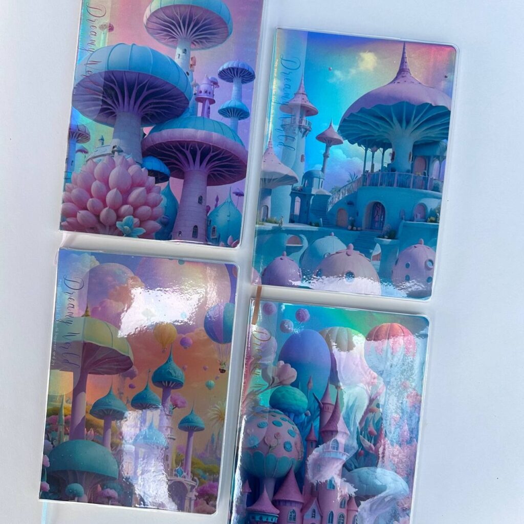 Libreta holo con diseños de Paisaje 📒✨