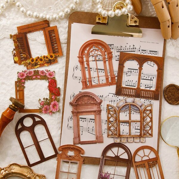 🪟 Stickers Ventana Vintage – Abre tu mundo a la nostalgia ✨ - Imagen 5