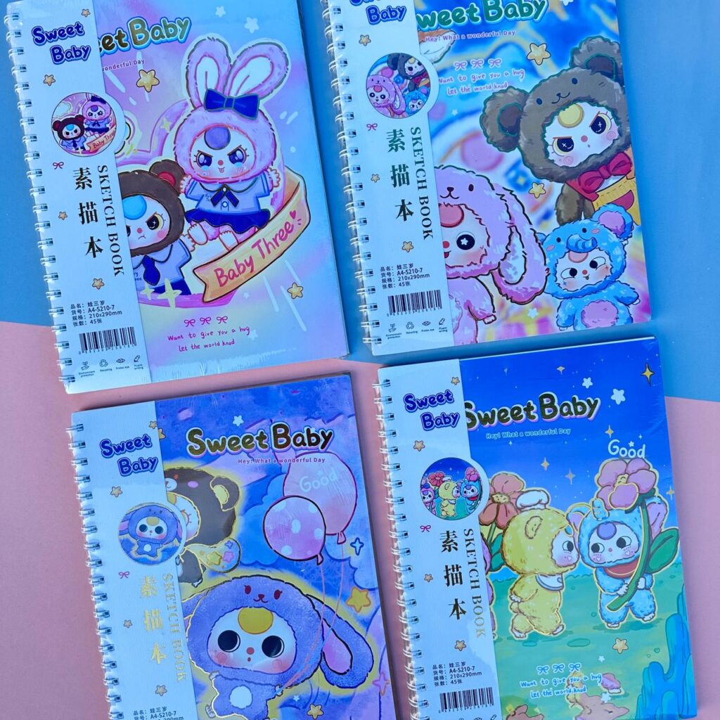 🎨✨ Cuaderno para Pintar Baby Three –4 modelos ✨🎨