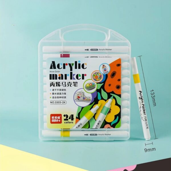 Set de 24 Marcadores Acrílicos 🎨✨