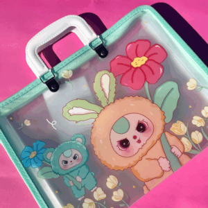 Bolsa de Documentos Transparente Baby Three con Gancho | A4 📎✨