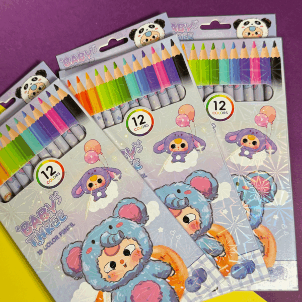 Lápices de Colores  12  pcs| Modelo Único 🎨✏️