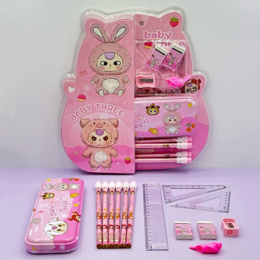 Set de Papelería con Diseño Baby Three 13PCS 🎀✨