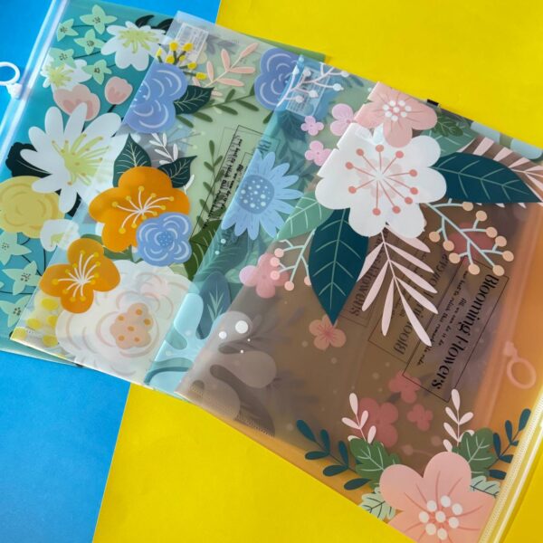 🌸 Bolsa Carpeta con Cremallera – Diseño Flor 🌸 - Imagen 4