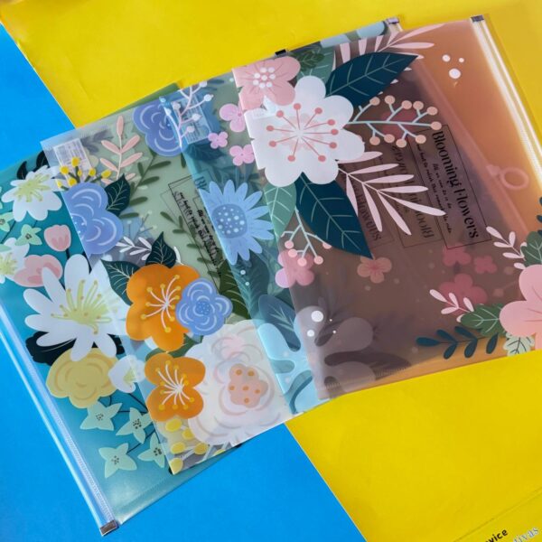 🌸 Bolsa Carpeta con Cremallera – Diseño Flor 🌸 - Imagen 5