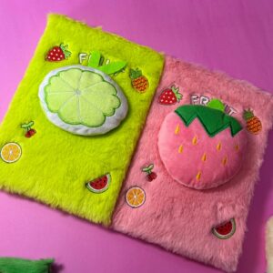 🍓🧁 Libreta Peluda con Frutitas Kawaii 3D - Imagen 5