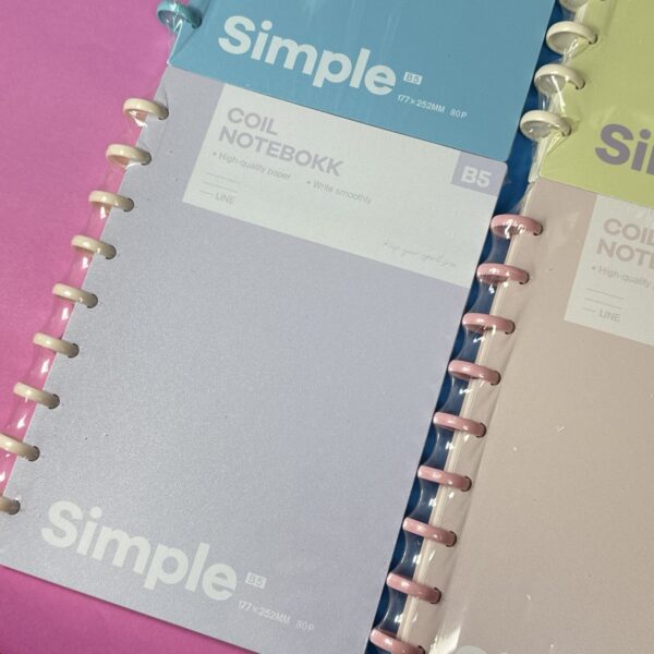 📒✨ Libreta Argollada Pastel – Diseño Simple, Estilo Sofisticado - Imagen 3
