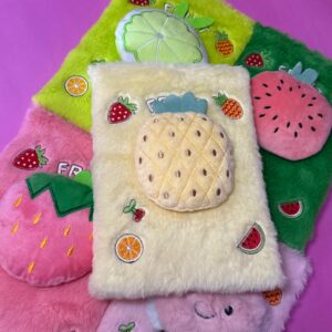 🍓🧁 Libreta Peluda con Frutitas Kawaii 3D - Imagen 6