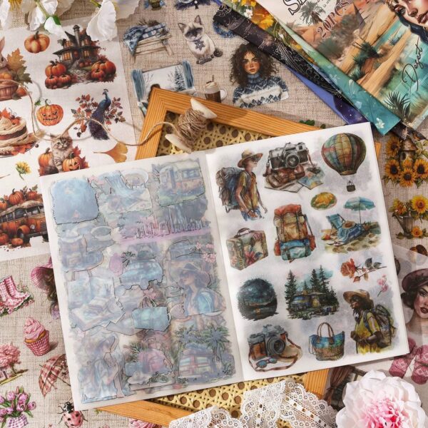 🧧 SET DE STICKERS – MUÑECA JAPONESA (20 HOJAS) - Imagen 5