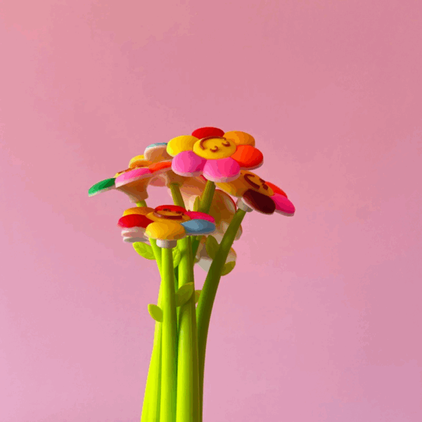 🌈🖊️ Lápiz de Silicona Flor Colorida - Imagen 4