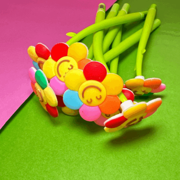 🌈🖊️ Lápiz de Silicona Flor Colorida - Imagen 5