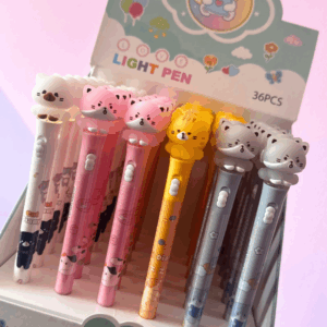 ✨🖊️ Lápiz de Tinta Gel Animalito Kawaii con Luz