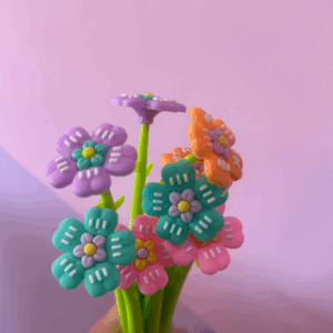 🌈🖊️ Lápiz de Silicona Flor Color Pastel - Imagen 3