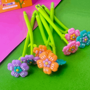 🌈🖊️ Lápiz de Silicona Flor Color Pastel - Imagen 4