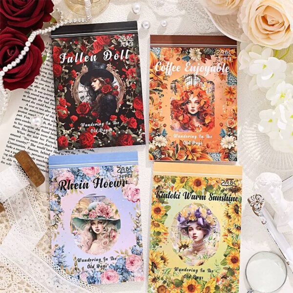 LIBRETA DE STICKERS VINTAGE – 20 HOJAS