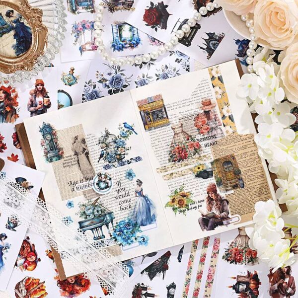LIBRETA DE STICKERS VINTAGE – 20 HOJAS - Imagen 5