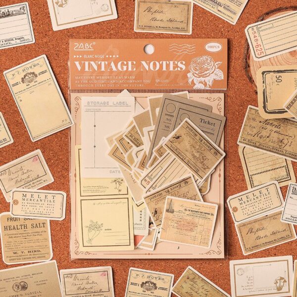 💌 ESTAMPILLAS VINTAGE – SET DE 100 UNIDADES - Imagen 4