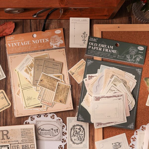💌 ESTAMPILLAS VINTAGE – SET DE 100 UNIDADES - Imagen 5
