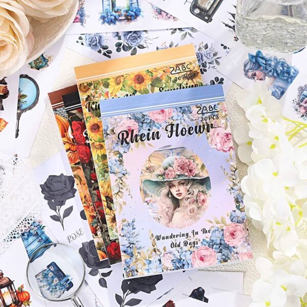 LIBRETA DE STICKERS VINTAGE – 20 HOJAS - Imagen 6