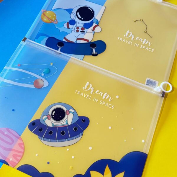 🛸 Bolsa con cremallera diseño astronauta - Imagen 4