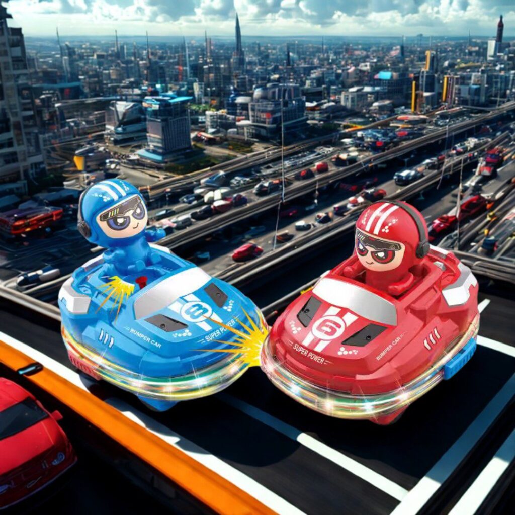 🚗 Juguete de Coche de Carreras con Control, Luz, Música