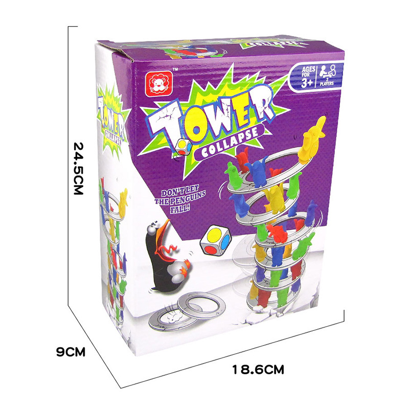 🎲 Juego de Torre de Derrumbe Pingüino 1 🎲 Juego de Torre de Derrumbe Pingüino