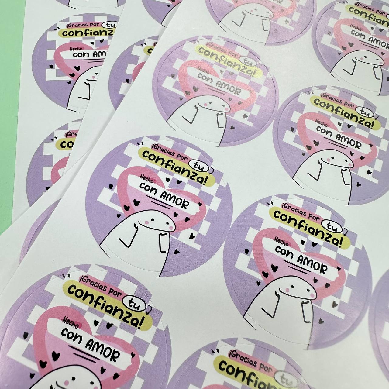 PEGATINA Flork Coloridos 5PCS 2 PEGATINA Flork Coloridos 5PCS - Imagen 2