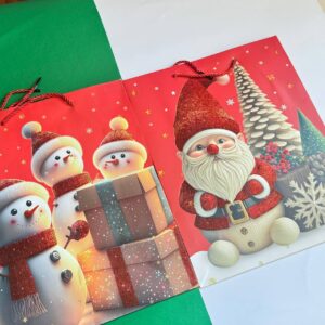 🎁 Bolsa para Regalo Navideña  Rojo - Imagen 5