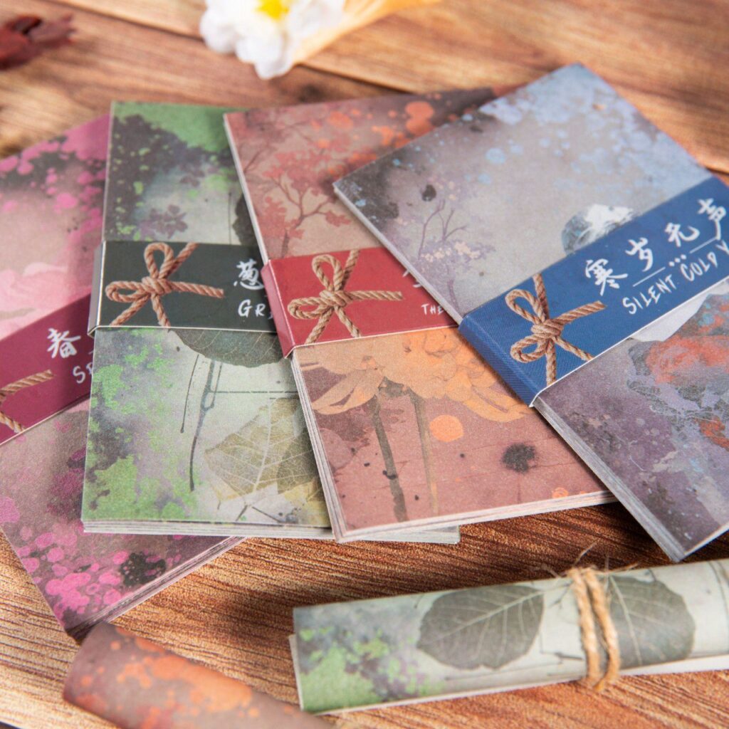 Hojas de Papel de Colores Vintage