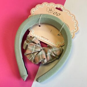 🎀 Set Diadema + Colet Pastel Rayado – ¡Dulzura en cada peinado! - Imagen 4