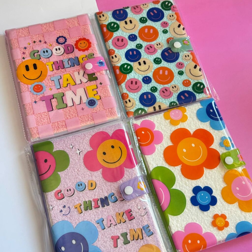 Libreta Flor y Carita Feliz