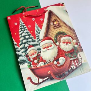🎁 Bolsa para Regalo Navideña  Rojo - Imagen 3