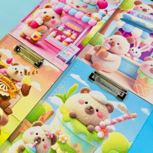 Tabla Sujeta Papel Osito Kawaii
