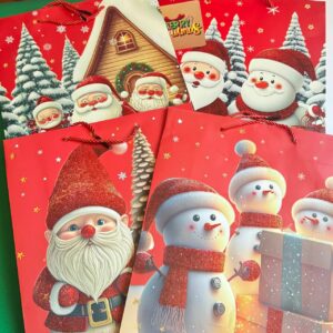 🎁 Bolsa para Regalo Navideña  Rojo