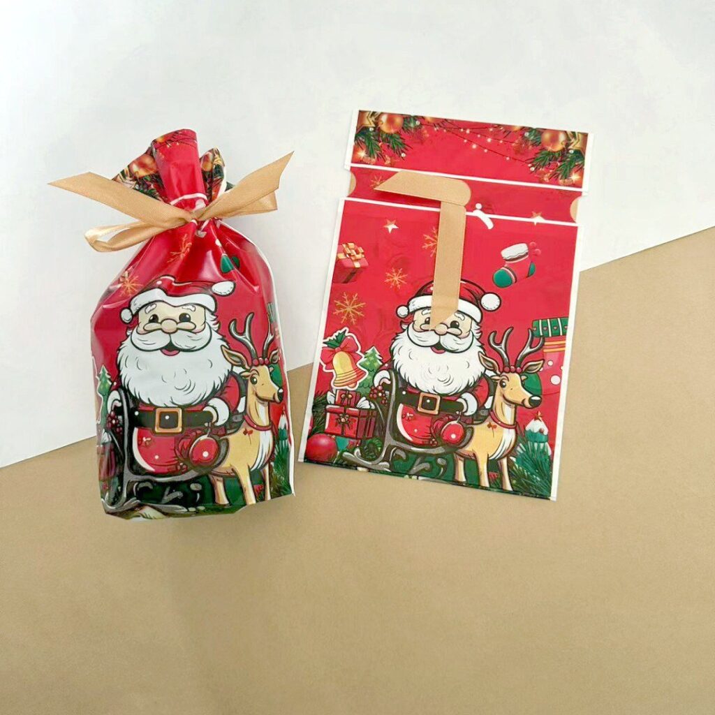 🛍 BOLSA PLÁSTICA DE REGALO DE NAVIDAD