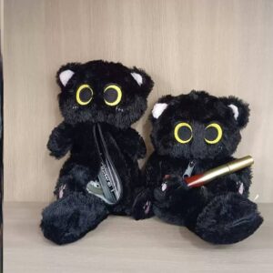 🐱 ESTUCHE DE LÁPICES DE FELPA GATITO