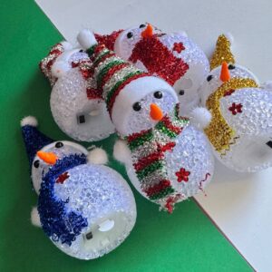 ⛄ ADORNO DE NAVIDAD – FIGURA DE NIEVE 🎄 - Imagen 4