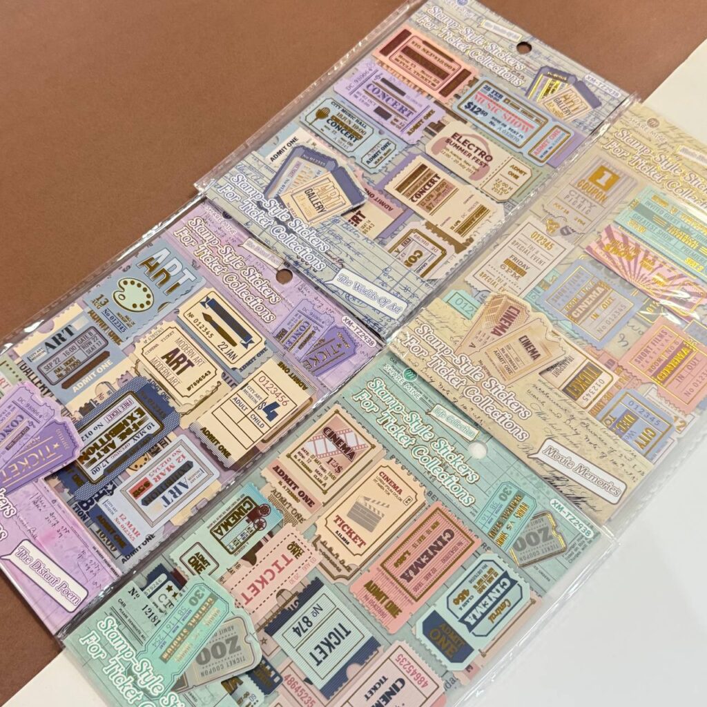 Stickers Ticket Vintage